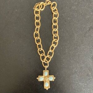 Susan Shaw cross necklace, vintage